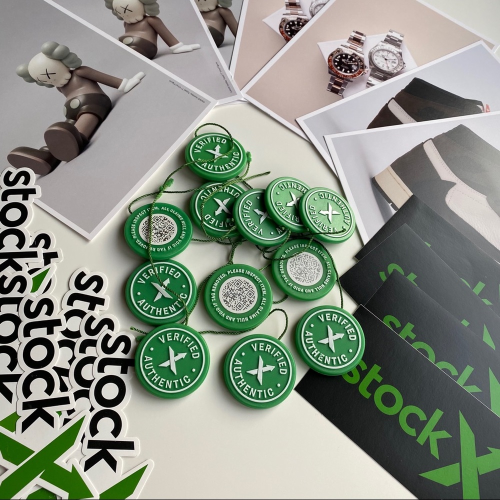 Authentic UNCUT StockX Tag, Sticker, Card